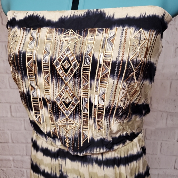 Solitaire tiedye strapless maxi dress - Picture 4 of 6